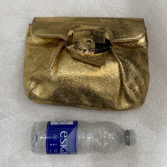 Gold Metallic Juicy Couture Clutch - Picture 3 of 4